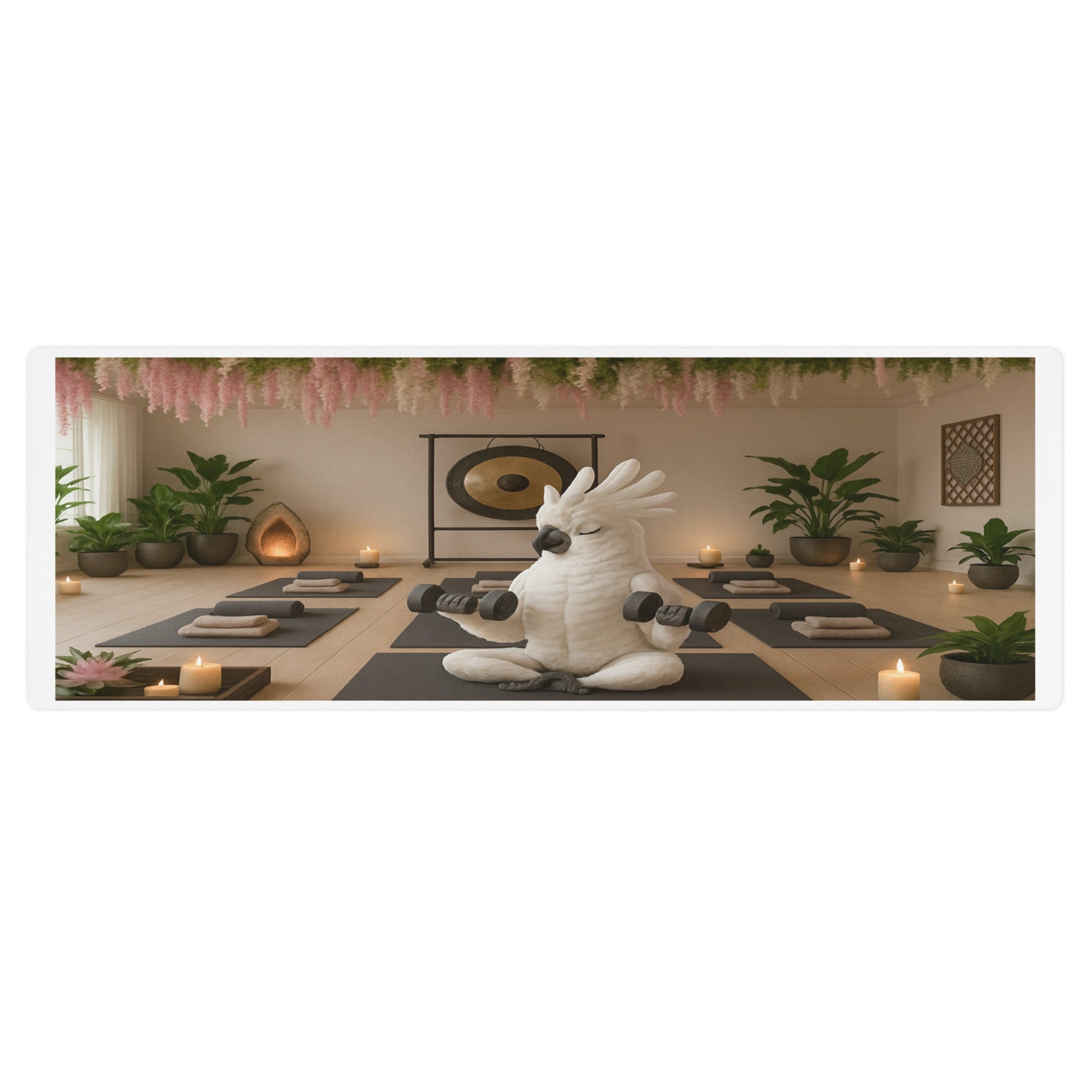 Yoga mat with Rockatoo in the zen gym