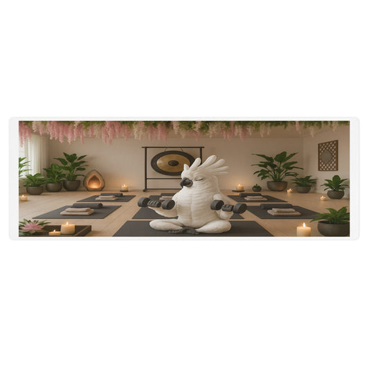 Yoga mat with Rockatoo in the zen gym